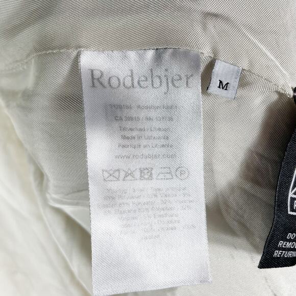 Rodebjer Idalia Blazer Beige Oversized Open Front Relaxed Shawl Collar Sz M - Picture 13 of 13